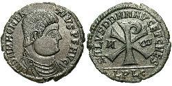 1 Centenionalis Roman Empire (27BC-395) Bronze Magnentius (303-353)