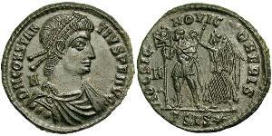 1 Centenionalis Impero romano (27BC-395) Bronzo Costanzo II (317 - 361)