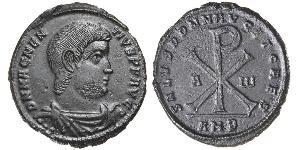 1 Centenionalis Римская империя (27BC-395) Бронза Магн Магненций (303-353)