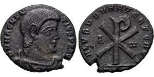 1 Centenionalis Римська імперія (27BC-395) Бронза Магн Магненцій (303-353)