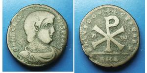1 Centenionalis Римська імперія (27BC-395) Бронза Магн Магненцій (303-353)