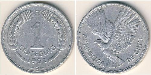 1 Centesimo Cile Alluminio 