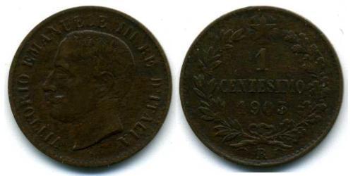1 Centesimo Kingdom of Italy (1861-1946) Cobre 