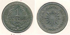 1 Centesimo Uruguay (1825 - )  