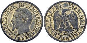 1 Centime Second Empire (1852-1870) Bronze Napoleon III (1808-1873)