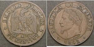 1 Centime Second Empire (1852-1870) Bronze Napoleon III (1808-1873)