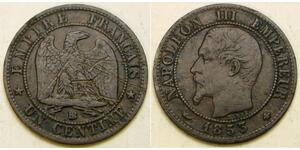 1 Centime Second French Empire (1852-1870) Bronze Napoleon III (1808-1873)
