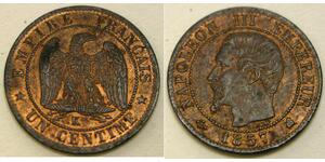 1 Centime Zweites Kaiserreich (1852-1870) Bronze Napoleon III (1808-1873)