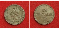 1 Centime Francia Cobre 