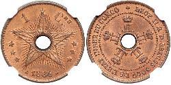 1 Centime Congo belge (1908 - 1960)  