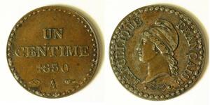 1 Centime 法国 銅 