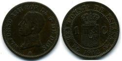 1 Centimo Kingdom of Spain (1874 - 1931) Bronce Alfonso XIII of Spain (1886 - 1941)
