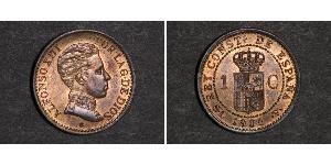 1 Centimo Kingdom of Spain (1874 - 1931) Bronzo Alfonso XIII of Spain (1886 - 1941)