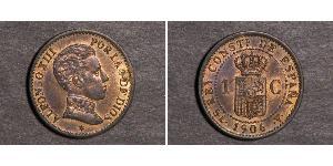 1 Centimo Kingdom of Spain (1874 - 1931) Bronzo Alfonso XIII of Spain (1886 - 1941)