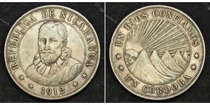 1 Cordoba Nicaragua (1821 - ) Silber 
