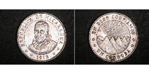 1 Cordoba Nicaragua (1821 - ) Silber 
