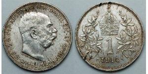 1 Corona Autriche-Hongrie (1867-1918) Argent Franz Joseph I (1830 - 1916)