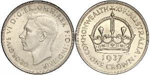 1 Corona Australia (1788 - 1939) Argento Giorgio VI (1895-1952)