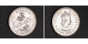 1 Corona Bermuda Argento Elisabetta II (1926-2022)