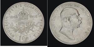 1 Corona Impero austro-ungarico (1867-1918) Argento Franz Joseph I (1830 - 1916)