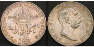 1 Corona Impero austro-ungarico (1867-1918) Argento Franz Joseph I (1830 - 1916)