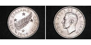 1 Corona Nuova Zelanda Argento Giorgio VI (1895-1952)
