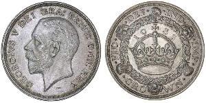 1 Corona Regno Unito (1922-) Argento Giorgio V (1865-1936)