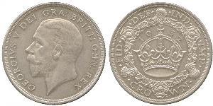 1 Corona Regno Unito (1922-) Argento Giorgio V (1865-1936)