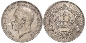 1 Corona Regno Unito (1922-) Argento Giorgio V (1865-1936)