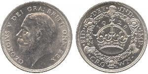 1 Corona Regno Unito (1922-) Argento Giorgio V (1865-1936)