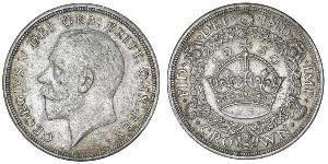 1 Corona Regno Unito (1922-) Argento Giorgio V (1865-1936)