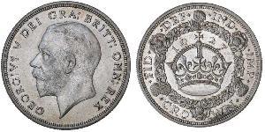 1 Corona Regno Unito (1922-) Argento Giorgio V (1865-1936)