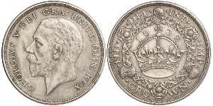 1 Corona Regno Unito (1922-) Argento Giorgio V (1865-1936)