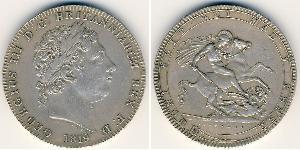 1 Corona Regno Unito di Gran Bretagna e Irlanda (1801-1922) Argento Giorgio III (1738-1820)