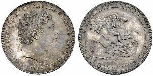 1 Corona Regno Unito di Gran Bretagna e Irlanda (1801-1922) Argento Giorgio III (1738-1820)