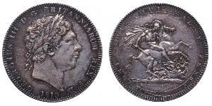 1 Corona Regno Unito di Gran Bretagna e Irlanda (1801-1922) Argento Giorgio III (1738-1820)