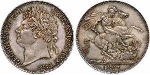 1 Corona Regno Unito di Gran Bretagna e Irlanda (1801-1922) Argento Giorgio IV (1762-1830)