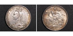 1 Corona Regno Unito di Gran Bretagna e Irlanda (1801-1922) Argento Vittoria (1819 - 1901)