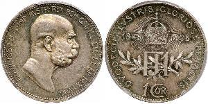 1 Corona Imperio austrohúngaro (1867-1918) Plata Franz Joseph I (1830 - 1916)