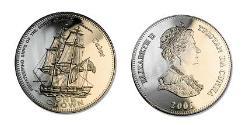 1 Corona Tristan da Cunha Rame/Nichel Elisabetta II (1926-2022)