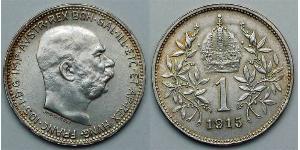 1 Corona Österreich-Ungarn (1867-1918) Silber Franz Joseph I (1830 - 1916)