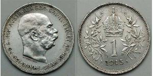 1 Corona Österreich-Ungarn (1867-1918) Silber Franz Joseph I (1830 - 1916)