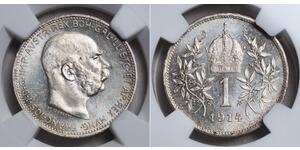 1 Corona Österreich-Ungarn (1867-1918) Silber Franz Joseph I (1830 - 1916)