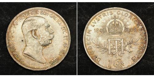 1 Corona Österreich-Ungarn (1867-1918) Silber Franz Joseph I (1830 - 1916)