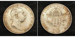 1 Corona Austria-Hungary (1867-1918) Silver Franz Joseph I (1830 - 1916)