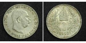 1 Corona Austria-Hungary (1867-1918) Silver Franz Joseph I (1830 - 1916)