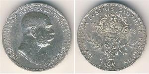 1 Corona Austria-Hungary (1867-1918) Silver Franz Joseph I (1830 - 1916)