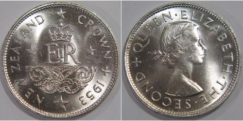 1 Corona Nuova Zelanda  Elisabetta II (1926-2022)