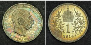 1 Corona 奥匈帝国 (1867 - 1918) 銀 弗朗茨·约瑟夫一世 (1830 - 1916)