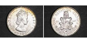 1 Crown Bermudes Argent Elizabeth II (1926-2022)